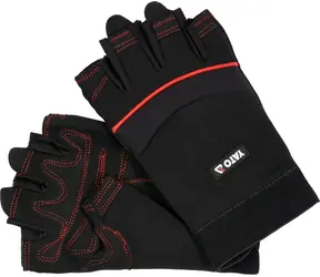 Yato Rukavice bez prstů XL / Cyklistická rukavice / Syntetická kůže, polyuretan, spandex / Velikost XL