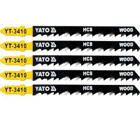 YATO List pilový do přímočaré pily na dřevo typ T / Pilový list / 6TPI / 5 ks