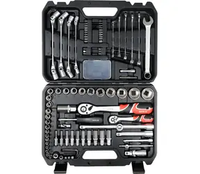 YATO Gola sada 1/2" a 1/4" 93 ks / Sada nářadí / ráčny, nástavce, bity, klíče / chromvanadiová ocel