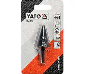 YATO Hrotová rašple na kov / Rašpla / O 4-24 mm / stopka 8 mm / HSS
