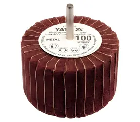 YATO Kotouč lamelový radiální 80x50 / Brusný kotouč / Zrnitost 100 / Průměr stopky 6 mm
