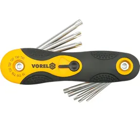 Vorel Sada klíčů TORX 8 ks CrV / Sada klíčů / TORX / CrV / 8 ks