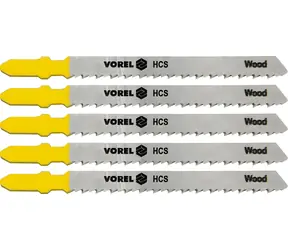 Vorel List pilový do přímočaré pily na dřevo 100 mm / List pilový / TPI10 / 5 ks