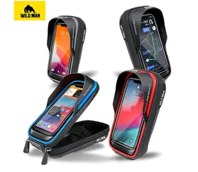 WILDMAN Brašna do rámu kola ES16 šedá / Univerzální pouzdro na telefon / Objem 0,5 l / Voděodolný PU/EVA