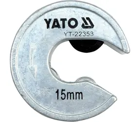 YATO Řezač trubek 15 mm / Řezač trubek / PVC, Al, Cu / tvrzené řezné kolo