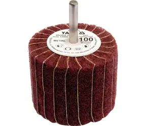 YATO Brusný lamelový kotouč / Radiální 60x50 mm / Průměr stopky 6 mm / Zrnitost 100