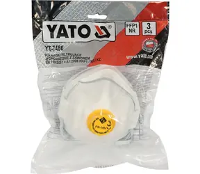YATO Respirátor s ventilem FFP1 / Respirátor / 3 ks / EN 149:2001