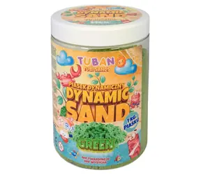 TUBAN Kinetický písek zelený / 1 kg