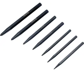 YATO Sada důlčíků 7 ks / Sada důlčíků / Délka 100-140 mm / O 1,5-6 mm / CrV ocel