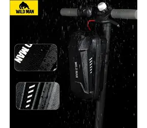WILDMAN Brašna na rám elektrokoloběžky černá / Brašna / 4 l / PC / úchyt na trubku 20-45 mm