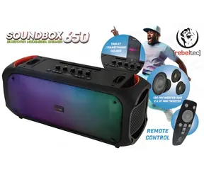 SoundBox 650 / Přenosný reproduktor / Bluetooth / FM rádio / USB/SD / Party