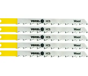 Vorel List pilový do přímočaré pily na dřevo a plast TPI6 / List pilový / 100 mm / 5 ks