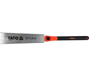 YATO Pila na dřevo japonská oboustranná 660 mm / Pila na dřevo / Ocel SK5 / 7 a 12 TPI / Rukojeť ABS/TPR