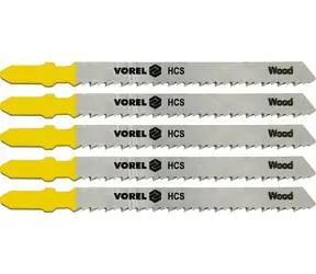 Vorel List pilový do přímočaré pily na dřevo TPI10 / List pilový / 100 mm / 5 ks