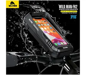 WILDMAN FK2 černá / Pouzdro na mobilní telefon na řídítka / IPX6 / Univerzální