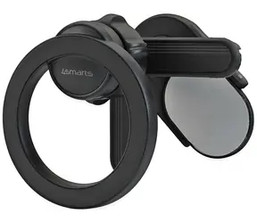 4smarts MagSafe držák telefonu pro monitor a auto černá / Držák / Magnetický / Nosnost 1,5 kg