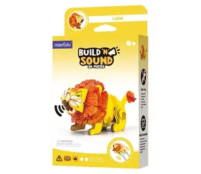 MIEREDU 3D puzzle Lev / Stavěj a poslouchej / se zvukem