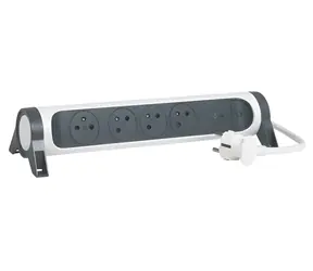Prodlužovací kabel 4x zásuvka bílo-černá / Prodlužovací kabel / 4x 230V / 1,5 m