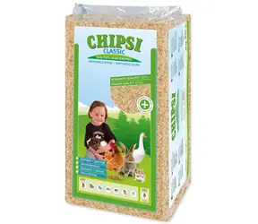 Chipsi Classic dřevěné hobliny / Podestýlka / Jemná / Bez vůně / 500 l / 20 kg