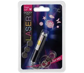 Magic Cat Laserové ukazovátko pro kočky mix 5 motivů 7 cm / Hračka pro kočku / Laser / 5 světelných motivů