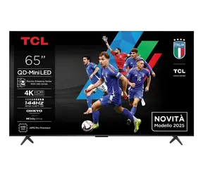 75" TCL 75Q6C titanová / Televize / QD-Mini LED / 4K UHD / 144Hz / Google TV / 4x HDMI