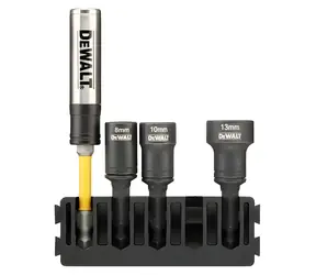 DeWalt 5dílná sada nástrčných klíčů (DT70827) / Sada nástrčných klíčů / 8, 10, 13 mm / ToughCase