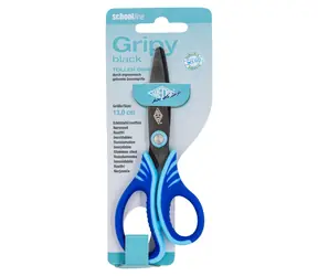 WEDO Gripy Black / Nůžky / 13 cm / kulatá špička / černé