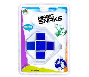 TEDDIES Hlavolam Magic Snake barevný mix / 26 cm / otočení dílků 360°