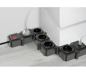 TB Touch Energy modulární prodlužovací zásuvka 1,5 m / Prodlužovací přívod / 7 zásuvek / USB-A + USB-C QC/PD