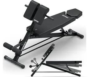 ZIPRO Core Rookie Cvičební lavice s pultem na biceps / Hyperextenze / nastavitelná