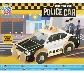 MOXY 3D puzzle Policejní auto / Bez lepidla / Přírodní materiál