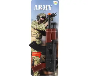 TEDDIES Jiskřící samopal Army 29 cm / Dětská zbraň / Setrvačník / Jiskřící efekt