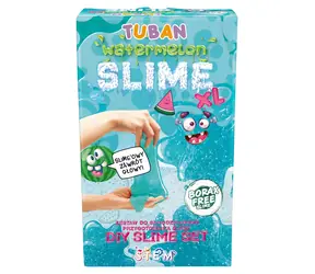 TUBAN Slime sada Meloun XL / Kreativní sada na výrobu slizu / 500 ml lepidla / Aktivátor / Třpytky