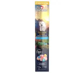 Ontario Tyčinka pro psy kuřecí 15 g / Pamlsek pro psy / Kuřecí maso