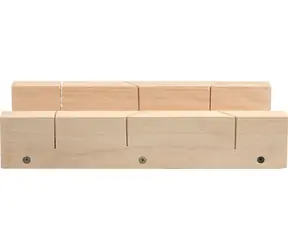 Vorel Pokosová kostka na řezání úhlů 300x80 mm / Pokosová kostka / tvrdé dřevo / úhly 45° a 90°