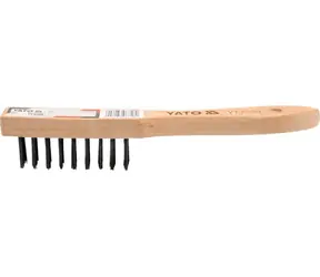 YATO Kartáč drátěný ruční 250 mm / Kartáč drátěný ruční / 4 řady