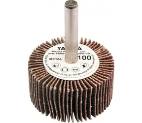 YATO Kotouč lamelový radiální 40x20 P-150 / Kotouč lamelový radiální / Zrnitost P150 / Průměr stopky 6 mm