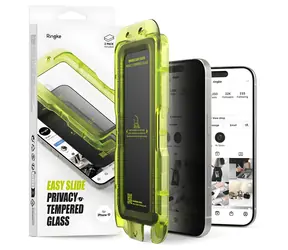 Ringke Easy Slide 2-pack černá / Ochranné sklo / Privacy / Apple iPhone 17