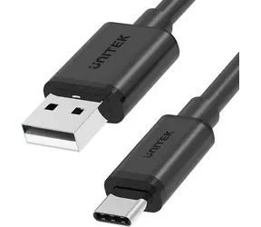 Unitek Y-C482BK černá / Kabel USB-C / USB-A (M) - USB-C (M) / 1 m