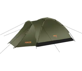 NILS Camp NC6010 Hiker tmavě zelený / Turistický stan / 2 osoby / 70+205 x 150 x 105 cm / vodní sloupec: 3000 mm