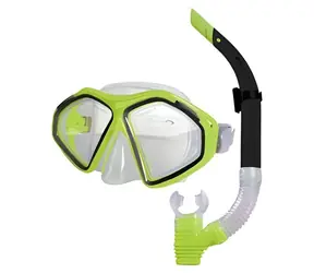 Spokey KRAKEN II limeta / Sada šnorchlovacích brýlí a šnorchlu