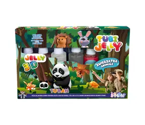 TUBAN Kreativní sada Tubi Jelly Zvířátka XL / 6 barevných gelů / 3D gelové figurky
