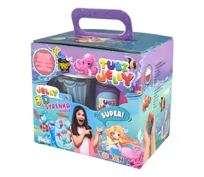 TUBAN Tubi Jelly Kreativní set s akváriem XL Mořská panna / 3D gelové figurky / 6 barevných gelů / Hračka roku 2021