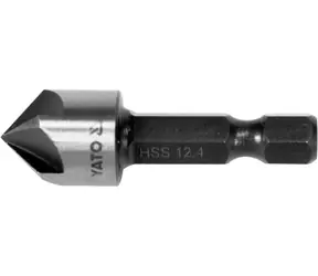 YATO Záhlubník do kovu 12,4 mm HEX / Záhlubník / HEX stopka / do kovu