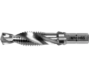 YATO Vrták se závitníkem M10 HEX / Vrták / HEX stopka
