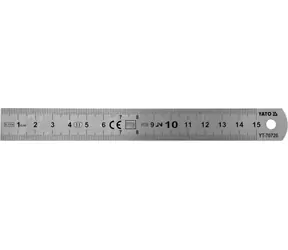 YATO Pružné ocelové pravítko 150 mm / Pravítko / Ocel / Pružné provedení