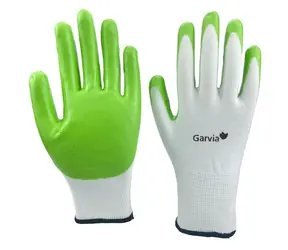 Garvia Zahradní rukavice NITRILE zelené vel. 9 / Rukavice pro zahradní práce / Velikost 9 / L