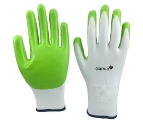 Garvia Zahradní rukavice NITRILE zelené vel. 10 / Rukavice pro zahradní práce / Velikost 10 / XL