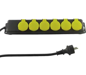 REV prodlužovací přívod IP44 6 zásuvek / Prodlužovací přívod / 6 zásuvek / kabel 1,4 m