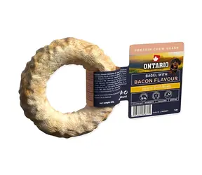 Ontario Protein slanina / Žvýkací bagel / 8,9 cm / 1 ks